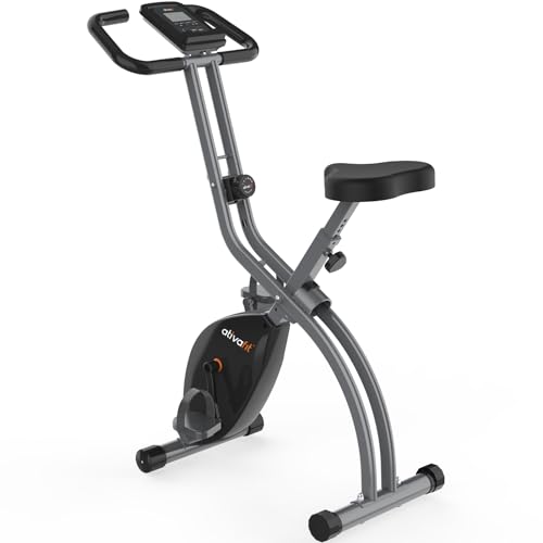 ATIVAFIT Exercise Bike Foldable Fitness Indoor Stationary Bike...