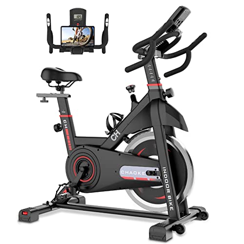 Exercise Bike Stationary, CHAOKE Indoor Cycling Bike with Heavy...