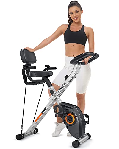YOSUDA Folding Exercise Bike - 3 in 1 Upright Indoor Cycling Bike and...