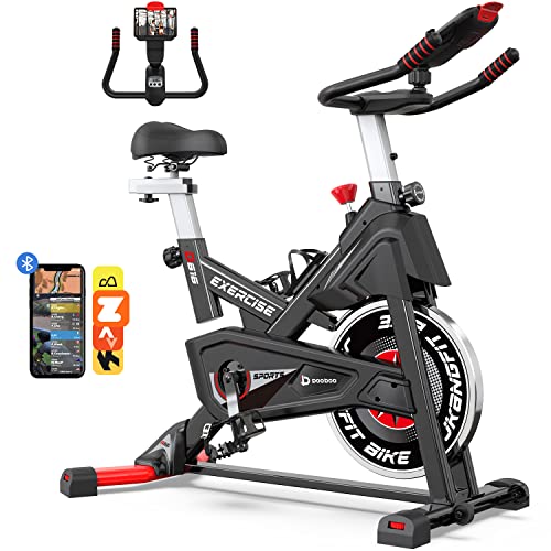Exercise Bike, Magnetic Stationary Bike for Indoor Cycling (Upgraded...